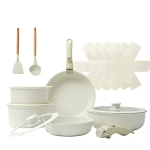 Detachable Handle Cookware Set, Stackable Pots and Pans for Versatile Cooking, Non-Stick Saucepan and Frying Pan Combo, Cooking Pot Sets, Nonstick Cooking Set