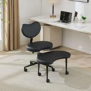 cross Legged chair with wheels , ADHD Chair, Criss Cross Desk Chair criss with Lumbar Support and Adjustable Stool, Flexible Design for Fidgety Sitters vanity  chair  spinning