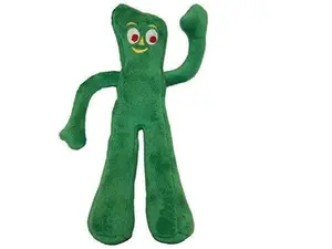 Multipet Gumby Plush Filled Dog Toy, Green, 9 inch (Pack of 1)