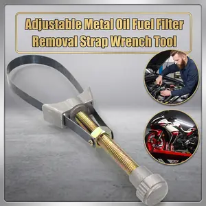 NEW Auto Car Diameter Adjustable Oil Filter Removal Strap Wrench Tool,Car Oil Filter Wrench-YY1