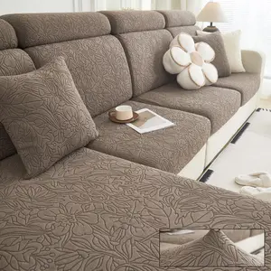 Solid Color Stretch Sofa Cover, 1 Count Non-slip Sofa Slipcover, Sofa Protector for Home Living Room, Home Decor Supplies