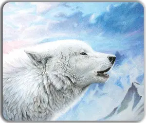 Waking the White Wolf Mousepad