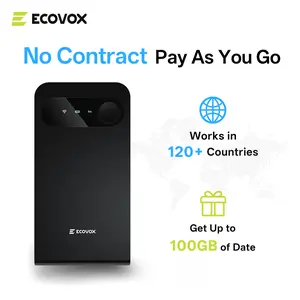 ECOVOX 2025 Portable WiFi Hotspot 4G LTE Tri-Band Global Router with No SIM Required,MASSIVE  FREE DATA High-Speed Internet for Car/RV/Travel in 120+ Countries