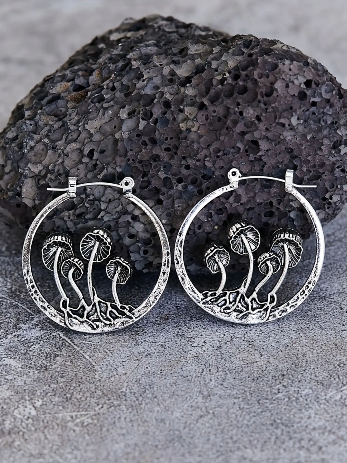 Women's Gothic Hollow Mushroom Fashion Earrings, Punk Earrings, Bohemian Style Jewelry Gifts