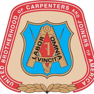 Carpentry Union Sticker - Original Design with Classic Black Background - Suitable for Craft and DIY Projects