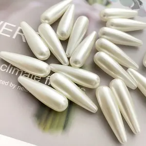 Water Drop Shape Pearl Beads DIY Handmade Accessories For Crafts Vintage Style Courtly Feel Versatile Decoration