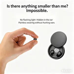 New Invisible Mini Sleep Earbuds for Side Sleepers, In ear Mini Headset,Gaming headphones bluetooth,earbuds ,Ultra-Comfortable & Feather-Light Bluetooth 5.4 Sleep Headphones, LED Display Portable Case Small Earphones for Sleep Work Sports (Black))