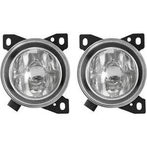 HECASA Pair Fog Light w/Bulb Compatible with 2008-2020 Kenworth T660 2008-2015 Peterbilt 579 587 Replacement for P541062100 8885414 Front Bumper Fog Lamp Clear Lens Driver&Passenger Side 2 Pcs