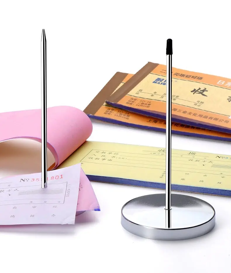 Multi-Purpose Storage Box for Business Owners - 8 Receipt Spikes, Menus, Flyers, Tickets, Forks, Restaurant Inserts, Takeaway Receipts, Cash Register/Bar Counter/Kitchen Inserts, Invoices - Small Footprint, Multi-Site Use for Bakeries