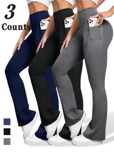 Women's High Waist Yoga Pants, Gym Workout Leggings, Gym sportswear bottoms, Breathable & Stretchy, Ideal for Fitness Training, Comfortable All-Day Wear, Breathable Activewear Bottoms, High Waisted Pocket, Women Workout Clothes, Tight Fitting Pants