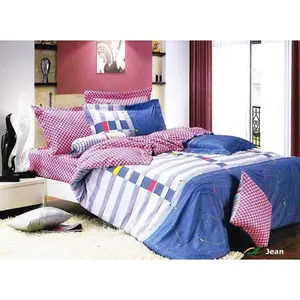 Le Vele - Jean Twin Size 4 Pieces Duvet Cover Set Bedding 100% Cotton