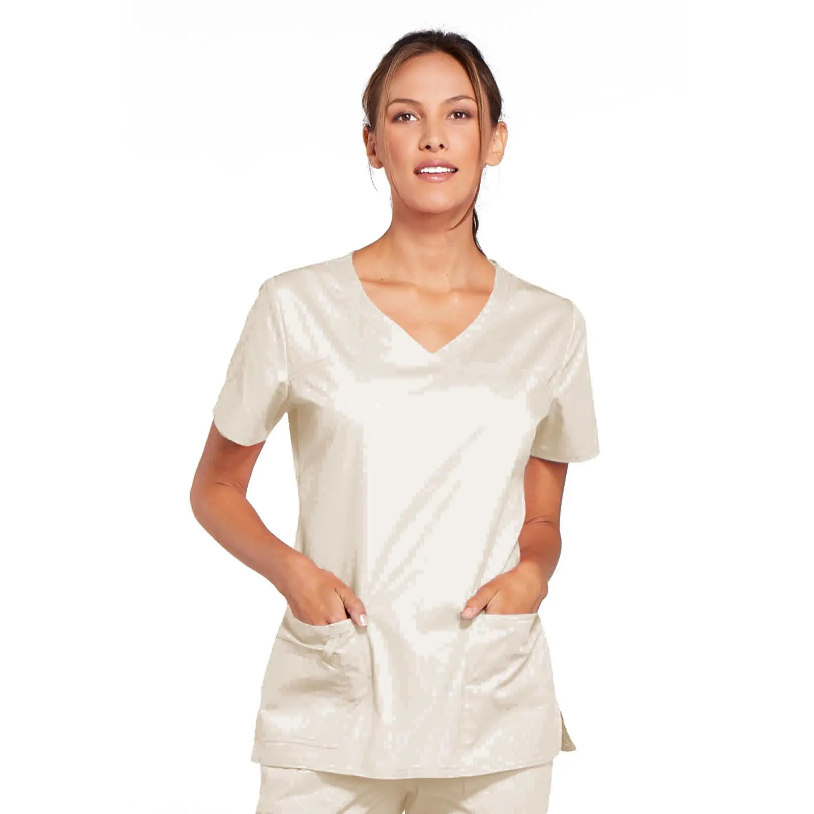 Clearance Cherokee Workwear Core Stretch V-Neck Top