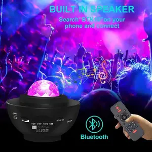 Bluetooth Starry Projector Galaxy Night Light Child USB Music Player Star NightLight