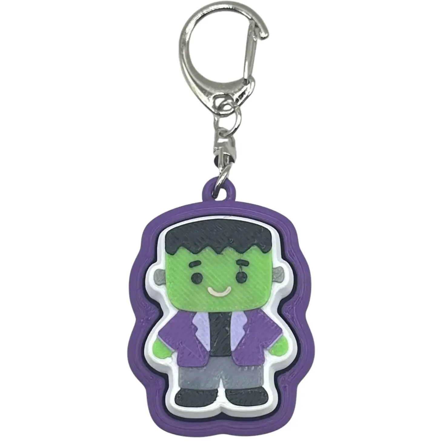 Halloween Frankenstein Fidget Clicker Keychain-  Autumn, Fall, Monster, Portable Sensory Toy for Focus & Anxiety, Trick or Treat