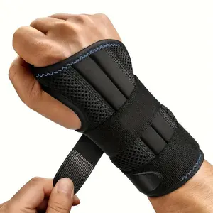 Adjustable Wrist Support Braces 1pc/2pcs | Nighttime Wrist Splint with Straps, Breathable Polyester Fabric, 20-27cm (7.87-10.51 inches) Fits Hand Circumference 7.87-10.51 Inches for Men & Women