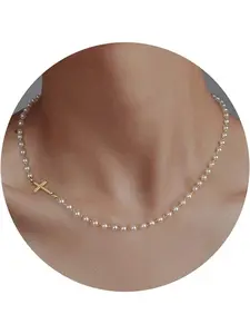 Elegant Simple Cross Pendant Necklace for Women Girls, Dainty Cross Necklace, Daily Wear Necklace, Mini Crucifix Jewelry Gift Idea, Perfect Christmas Present for Her