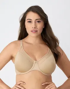 Bali One Smooth U Ultra Light Underwire Bra Comfortable Fit T-Shirt Bra Everyday Support Breathable Smoothing Women's Df3439