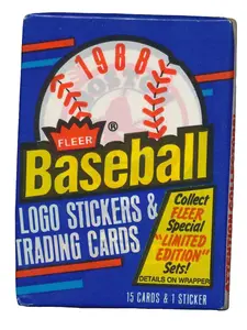 1988 Fleer Baseball Unopened Wax Pack