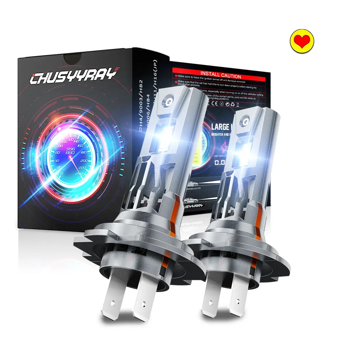 White H7 LED Headlight High Beam Bulbs For Ford Fusion SE SEL Sedan 2006 2007 2008 2009 2010 2011 2012 2013 2014 2015 2016 2017 2018 Led Technology Enhance Driving Experience Upgrade Clear Visibility