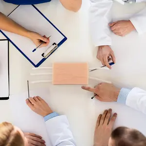 IV/Injection Training Pad for Nursing Student Training, Exercises and Education with Simulated Fingerprints and Raised Veins Venipuncture Exercise Kit IV Training Kit