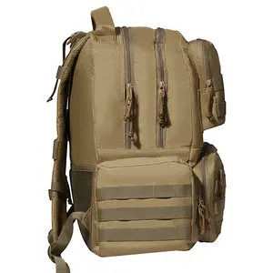 VEVOR Tactical Range Backpack for 6 Pistols Gun Backpack Brown,Range Bag for Handguns Gun Case Bag with Lockable Zipper for Shooting Range Outdoor Hunting