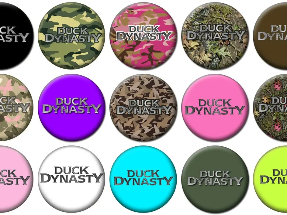 1" - DUCK DYANSTY - Lot of 15 - Pin Back - 1" Buttons Badges (One Inch)