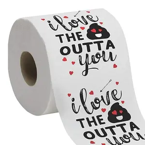 Funny Toilet Paper - Unique Bathroom Gag Gift, Custom Printed Toilet Paper Roll - Valentine's day, Birthday or Anniversary Romantic Humor Tissue Gifts - Ultra Absorbent - 250 sheet - 2 ply TP