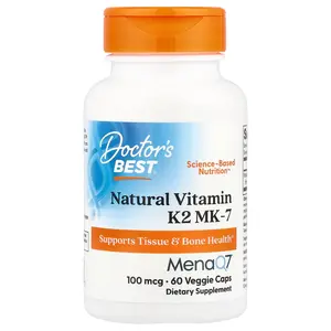 Doctor's Best Natural Vitamin K2 MK-7, 100 mcg, 60 Veggie Caps