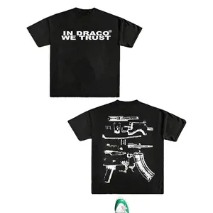 In Draco We Trust Graphic T-Shirt Vintage Streetwear Tee Dragon Inspired Cotton Shirt Unisex Casual Top