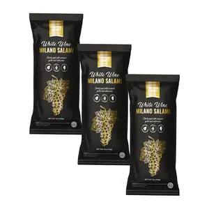 White Wine Milano Salami 3-Pack Snack Packs Dried Snack
