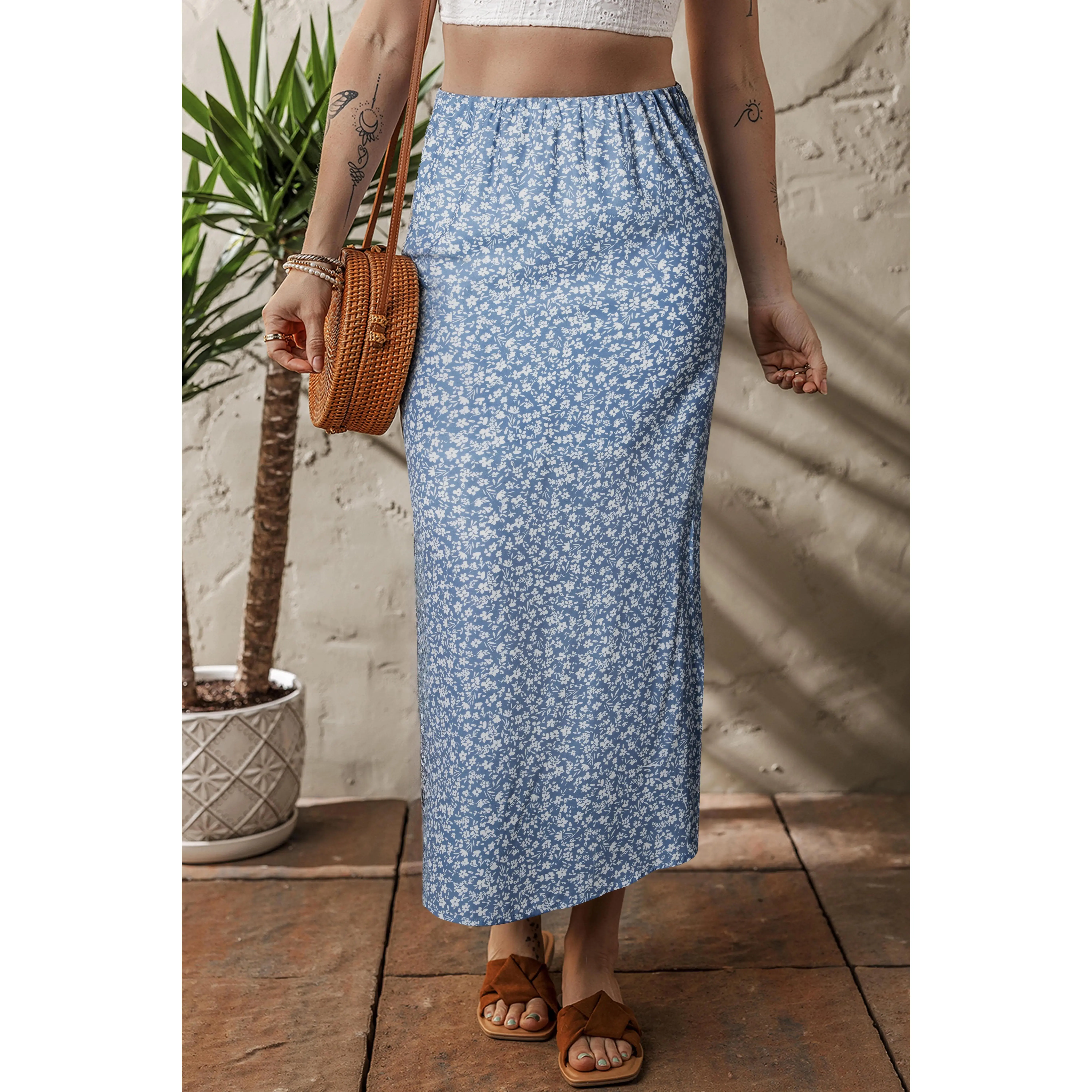 Prairie Ditsy Floral Skirt