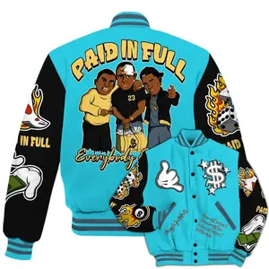 Varsity Jacket To Match Retro Gamma Blue 11s, Baseball Jacket for Men and Women, Varsity Sport Style, Casual Wear