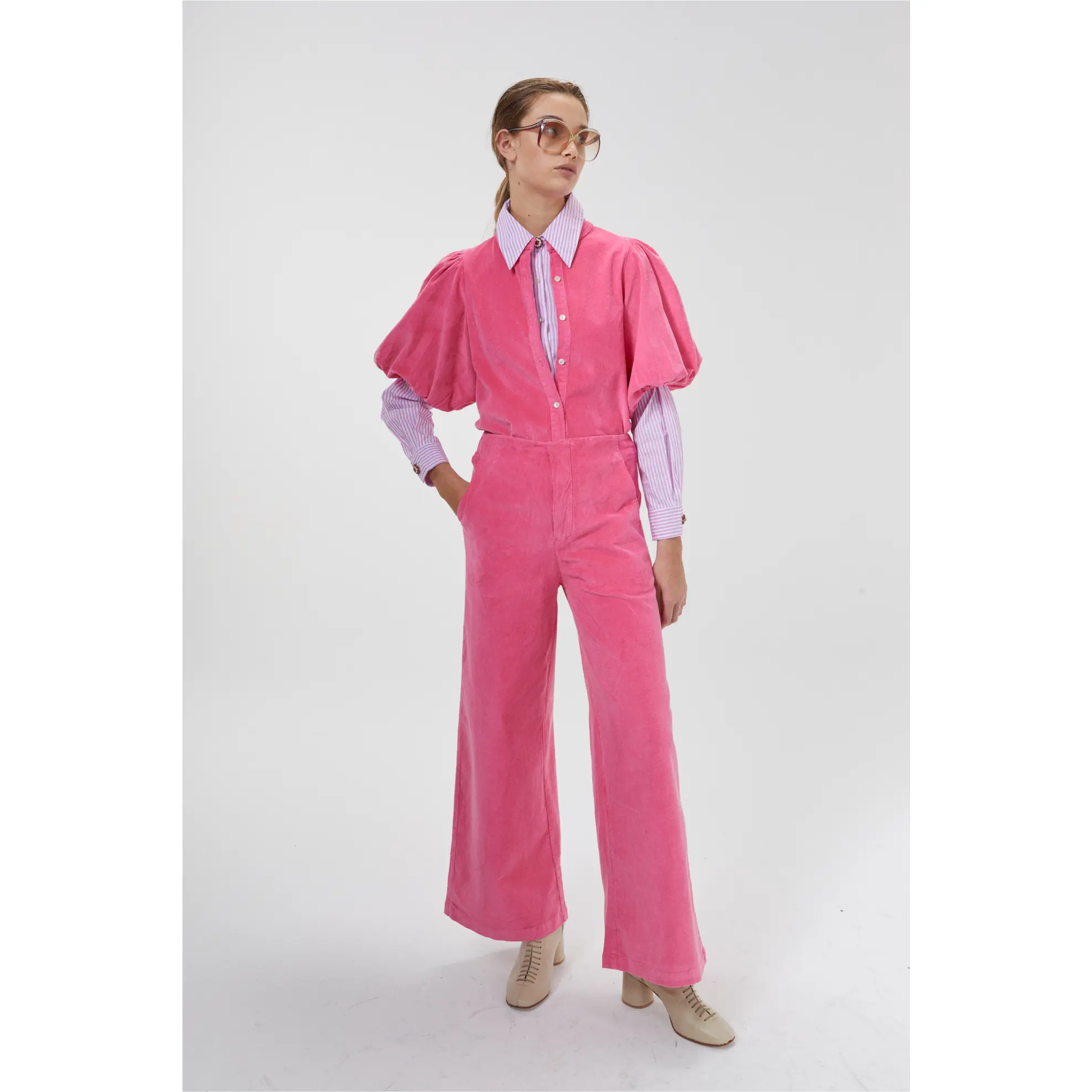 New Luna Corduroy Pants - Petunia Pink