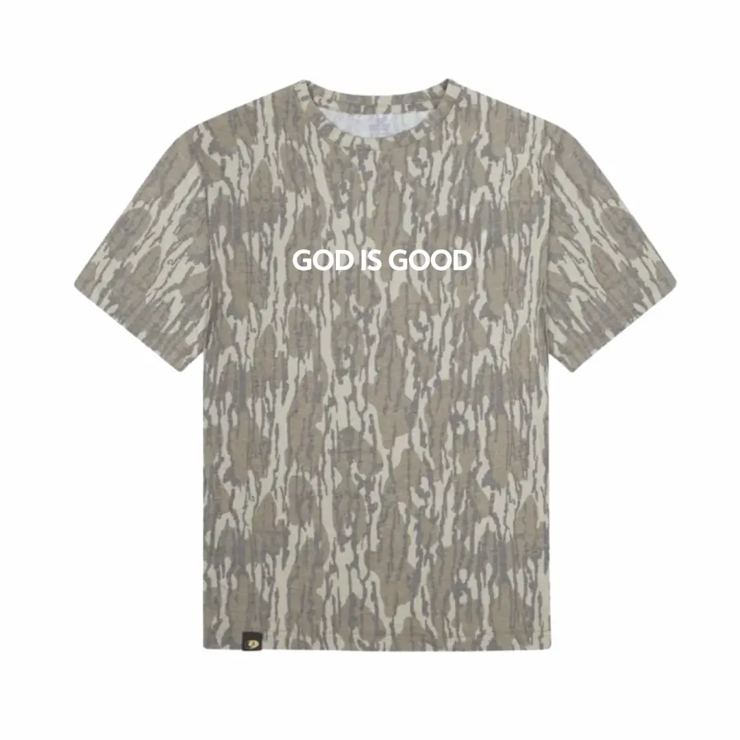 GOD IS GOOD Camo Christian Tshirt GOD IS GOOD Camo Christian Tshirt