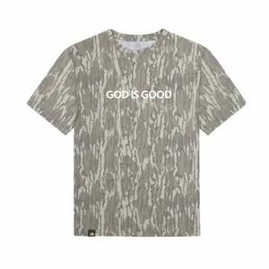 GOD IS GOOD Camo Christian Tshirt