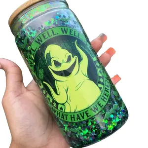 Boogie Man Snowglobe Cup - Perfect for Cold Beverages - Bottle, Drinkware Tumbler