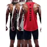 Neleus Men's 3 Pack Y-Back Muscle Tank Top Quick Dry Moisture-Wicking Breathable Mesh Sleeveless Vest for Gym Workout, Fitness, Yoga, Bodybuilders & Athletic Activewear Apparel