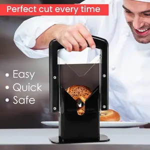 Bagel Slicer - Kitchen Utensil for Easy Bread and Bagel Cutting - Utensils vegetable