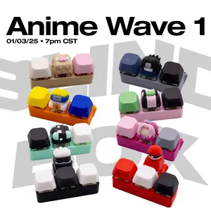 Anime Themed Fidget Mechanical Keyboard Keychain Blind Box - Test Your Luck with this Stress Relief Toy