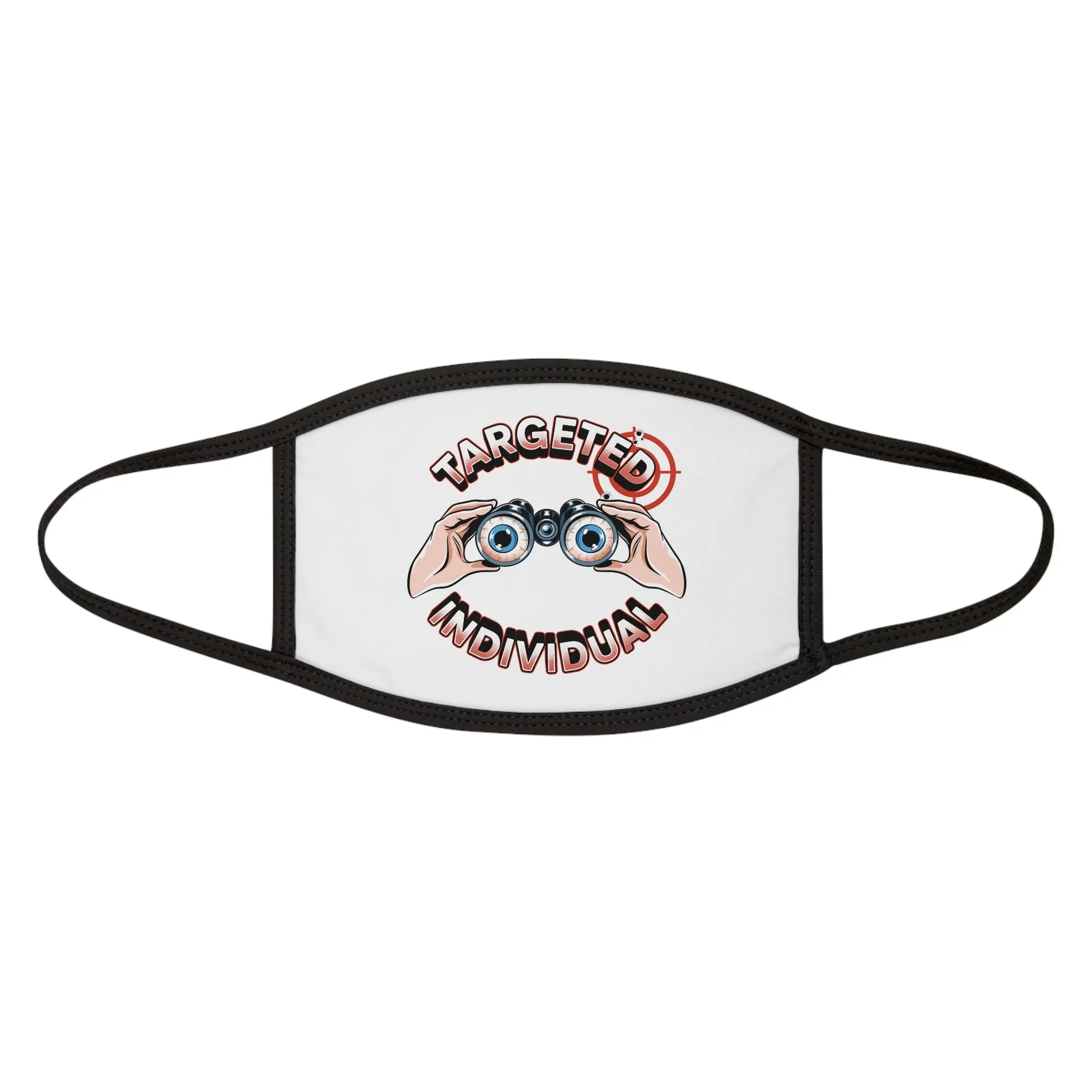 Targeted Individual Face Mask — Binoculars Graphic Mask for Privacy Awareness