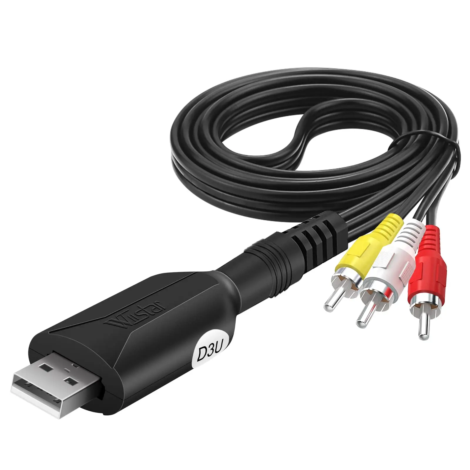Usb Audio Video Capture Card Vhs Vcr To Digital Converter Rca Av Device Cable 2.0 Grabber For Windows Pc
