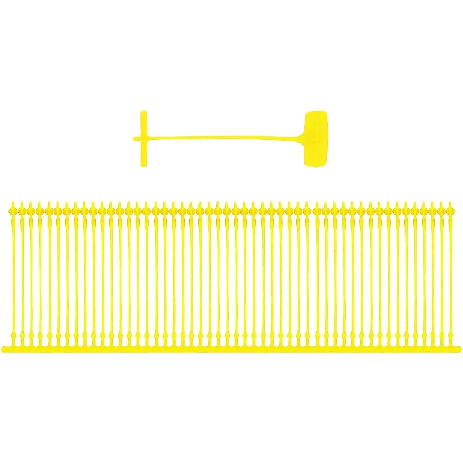 Standard Barbed Tagging Fasteners, 25 mm (1 in) Yellow Plastic Attachments for Clothing and Any Standard Price Labels - 5,000 Pcs, 25 Mm (1 Inch), For Any Standard Price Labels