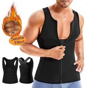 Men's Shaping & Compression Shirt with Zipper - Tummy Control & Muscle Enhancement Workout Shirt Massage Belt