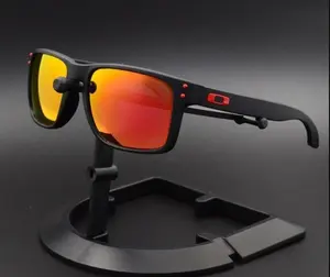 Holbrook Style Polarized Red Mirror UV400 Square Frame Sunglasses for Men, Outdoor Driving Fishing Use, Ideal Gift Accessory