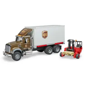 Bruder 02828 MACK Granite UPS Logistics Truck and Forklift 28.12.10