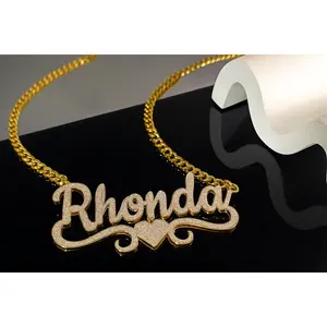 gold Nameplate necklace