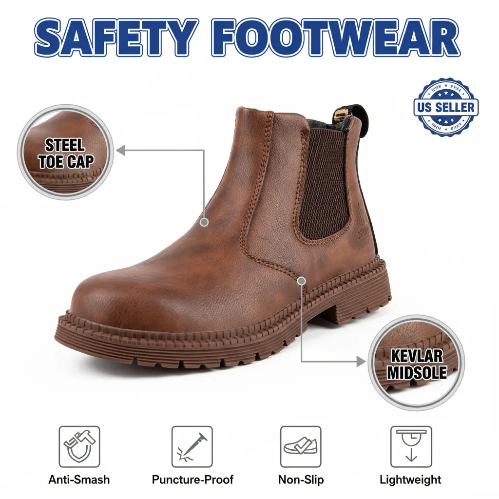 Unisex Chef Footwear - Cuban, Plain Look, Orthopedic, Puncture-Resistant, Water-Resistant, Splash-Guard, Anti-Slip, Durable, Comfortable Slip-On Round Toe Synthetic Women's Waterproof Restaurant Work Shoes