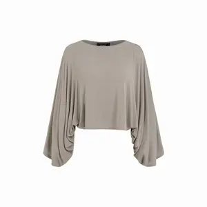 Cider Jersey Round Neck Batwing Sleeve Oversized Tee