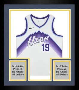 Framed Ace Bailey Utah Jazz Autographed Nike White Association Swingman Jersey - Fanatics Authentic Certified