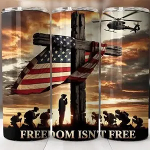 Freedom isn’t free | 20oz Skinny sublimation tumbler transfer print out (TRANSFER ONLY, NOT A FINISHED TUMBLER)
